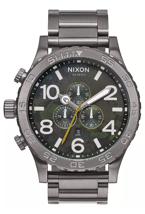 Nixon 51-30 Gunmetal / Green Oxyde