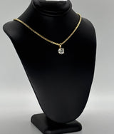 14k Floating Diamond Necklace And Pendant